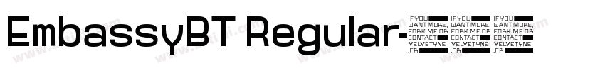 EmbassyBT Regular字体转换